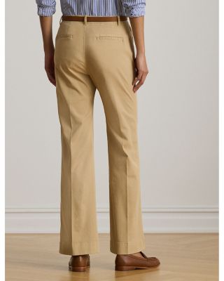 Stretch Cotton Chino Flare Pants