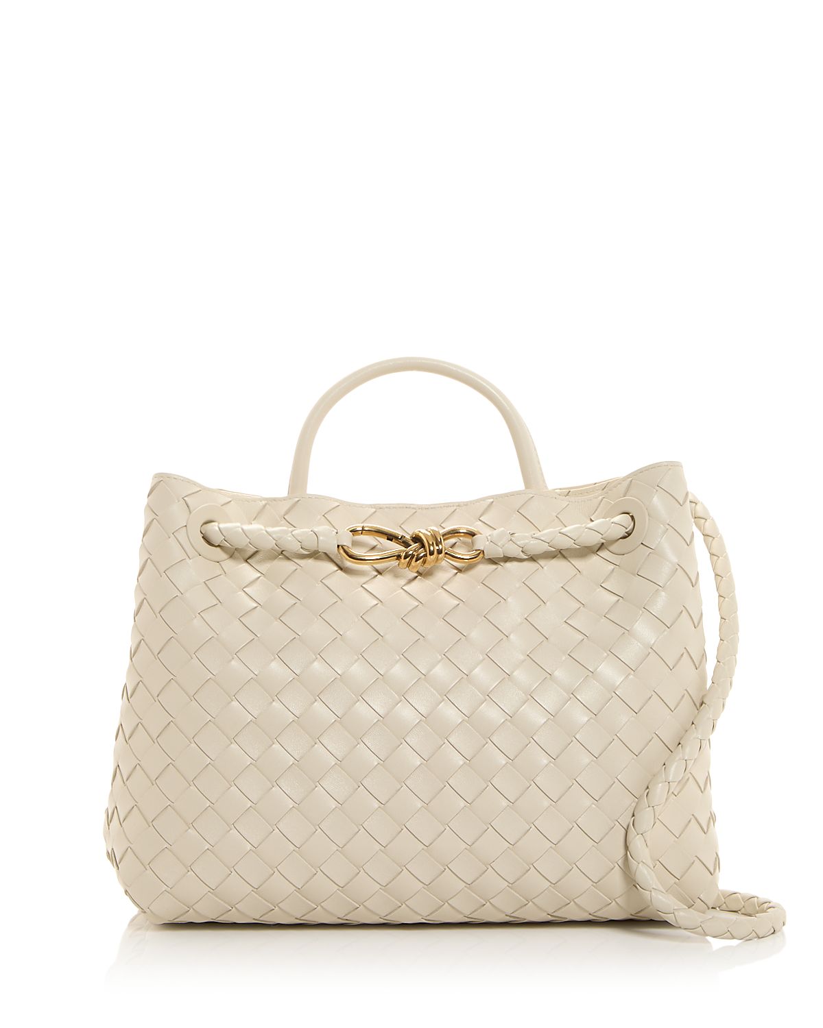 Bottega Veneta Medium Andiamo Intrecciato Leather Shoulder Bag