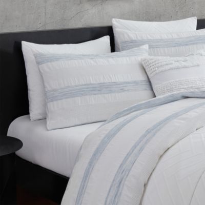 Waffle Stripe Comforter Set, Full/Queen