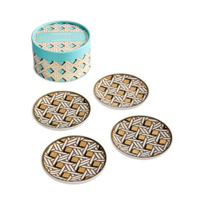 Jonathan Adler - Basketweave Coaster, Set of 4