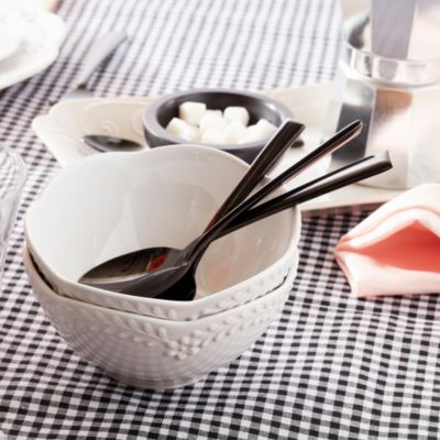 Lenox Chelsea Muse Floral White 12 Piece Dinnerware Set