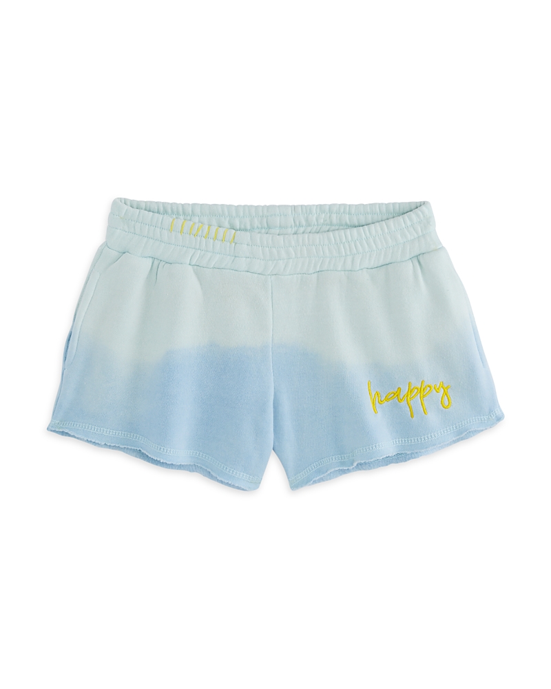 Vintage Havana Girls' Embroidered Happy Shorts - Big Kid In Blue