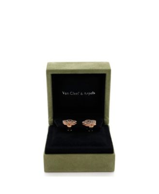  Lucky Spring Plum Blossom Stud Earring 18K Rose Gold and Mother of Pearl
