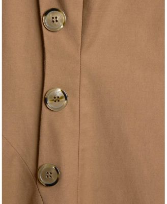 Becca Sleeveless Asymmetric Sheath Dress in Stretch Cotton