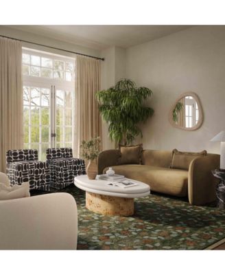 Klaryss Wood Triangular Mirror