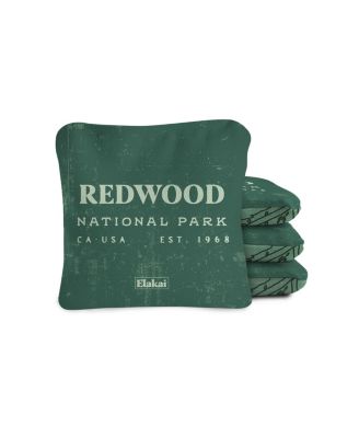 6x6 Redwood National Park Durasuede + Turbo Polyglide Pilot Versacraft Cornhole Bags
