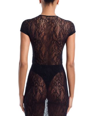 Lace Cap Sleeve Bodysuit