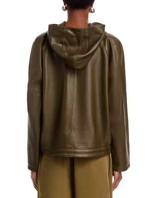 Workwear Leather Hoodie