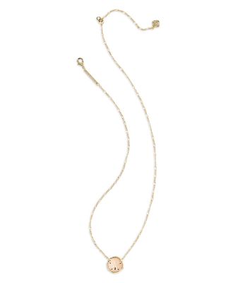 Sand Dollar Natural Mother of Pearl Short Pendant Necklace, 17.4"-20.4"