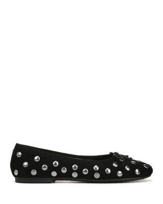 Women's Alie Stud Leather Ballet Flats