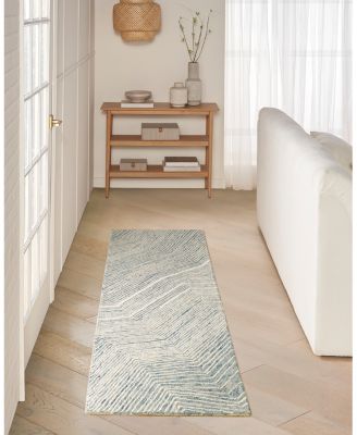 DKNY Pure Angles ANG01 Runner Area Rug, 2'2" x 7'5"