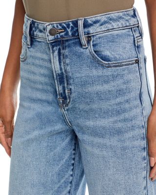 High Rise Wide Leg Jeans in Medium Wash - Exclusive