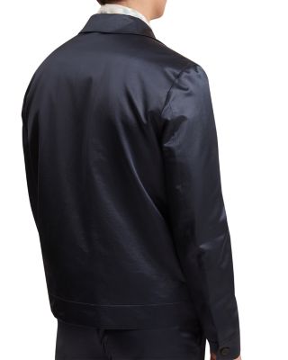 Fluidj High Shine Regular Fit Harrington Jacket