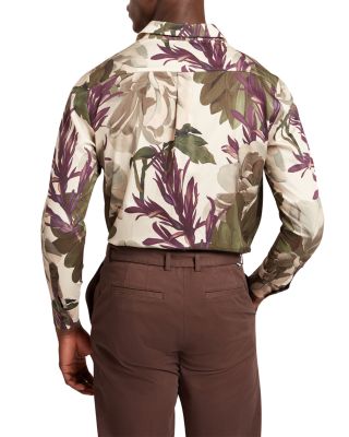 Wetherb Bold Bloom Print Regular Fit Shirt