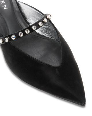 Women's Leather Mule Pumps