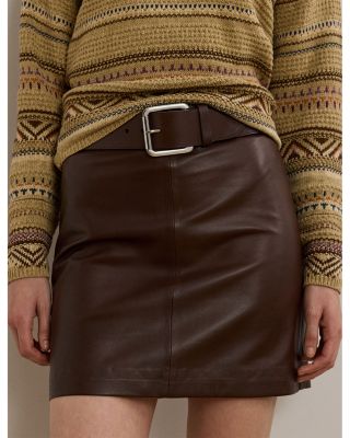 Lambskin Pencil Miniskirt