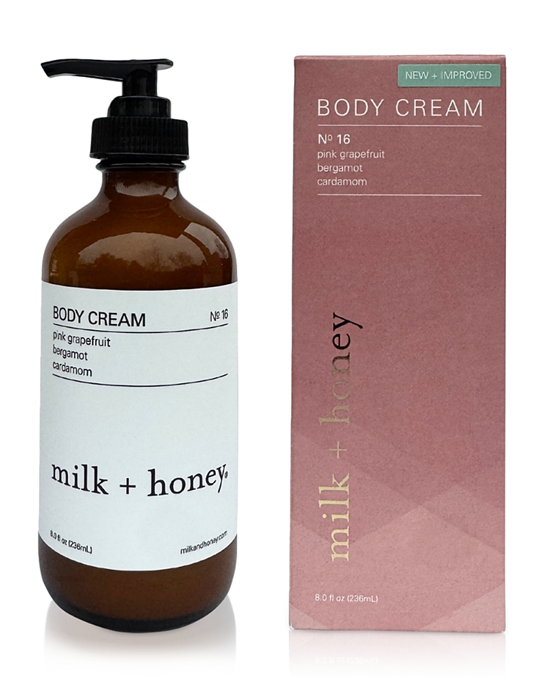 Milk + Honey Body Cream N16 - Pink Grapefruit, Bergamot & Cardamom 8 Oz.
