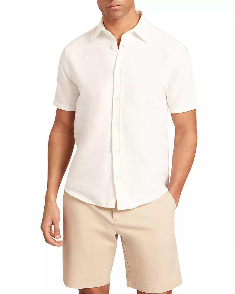 Ted Baker Layburn Textured Woven Cotton Shirt