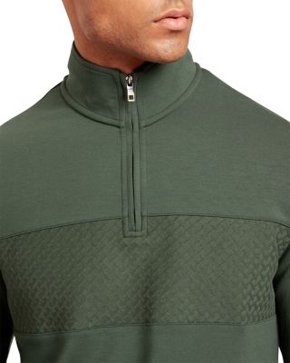 Simonea Textured Panel Half Zip Sweatshirt