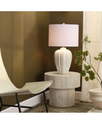 Seraphina Ceramic Table Lamp with Linen Shade