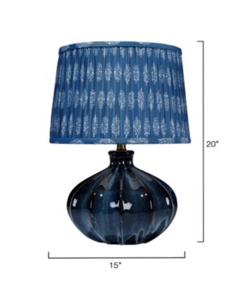 Hershey Ceramic Table Lamp with Cotton Shade