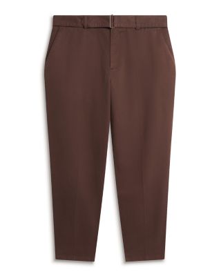 Armodo Tapered Fit Belted Cotton Stretch Pants