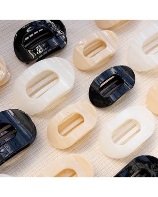 Small Flat Round Hair Clip