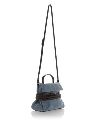 Tie Me Denim Shoulder Bag