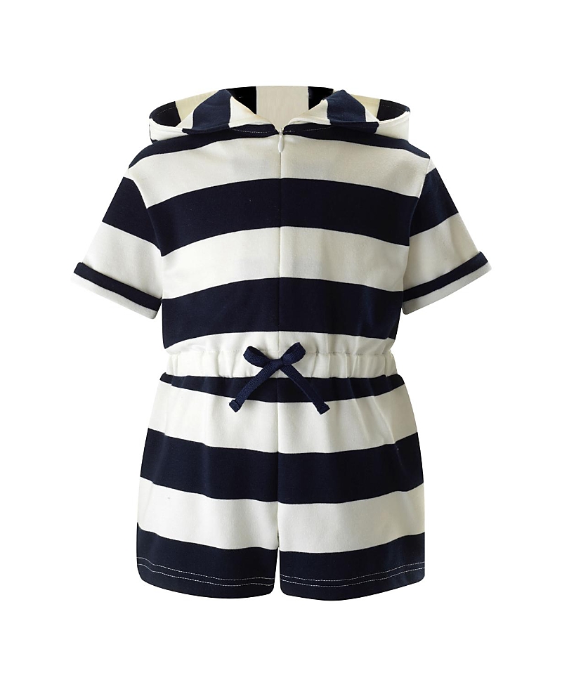 Rachel Riley Girls' Maxi Stripe Playsuit - Little Kid, Big Kid In Black