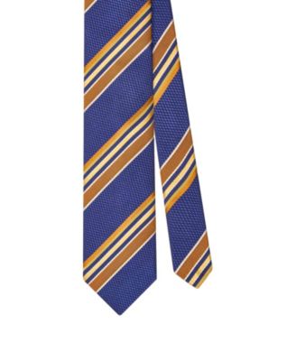  Robert Multi Stripe Basket Weave Necktie