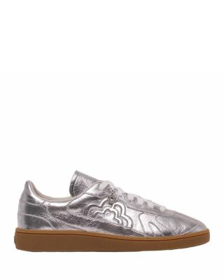 Maje - Women's Metallic Leather Sneakers