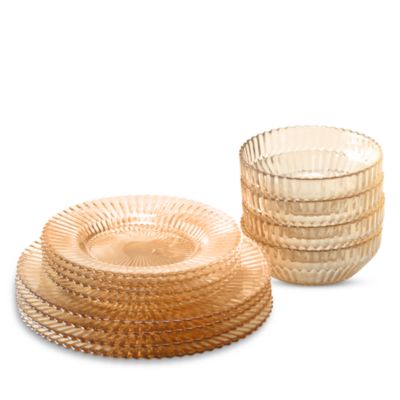 Archie Ginger Gold 12 Piece Dinnerware Set