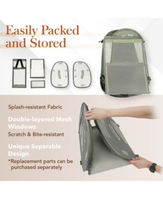 Medium Size Bird Travel Carrier Backpack with Perch