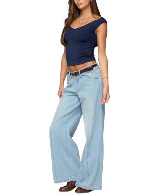 Angeline Wide V Neck Top