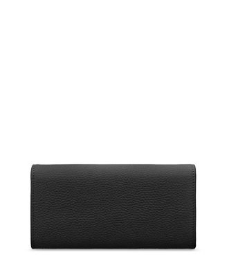 Long Leather Flap Wallet