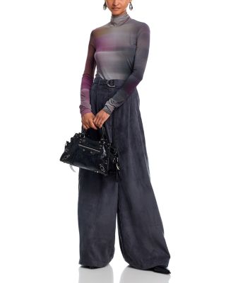 Ombre Long Sleeve Turtleneck Top