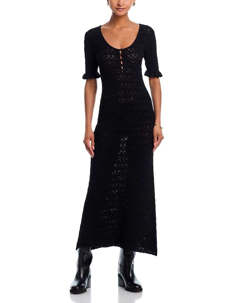 Sea Ruby Midi Dress In Black