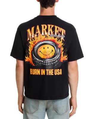 Smiley Burnt Rubber Graphic Tee