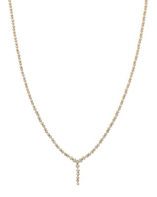 Diamond Lariat Necklace in 14K Yellow Gold, 3.0 tcw