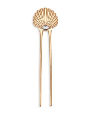 Santorini Cubic Zirconia Shell Hair Pin
