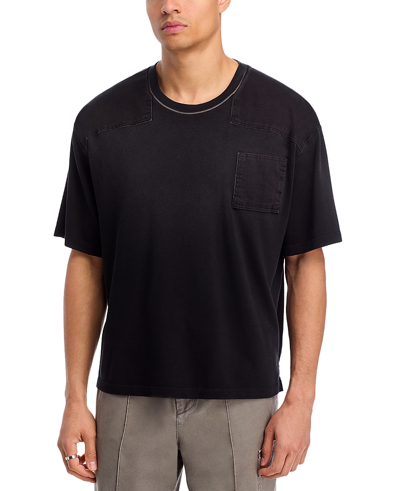 Helmut Lang Relaxed Fit Patch Tee In Black