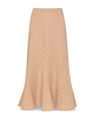 Embroidered Midi Skirt