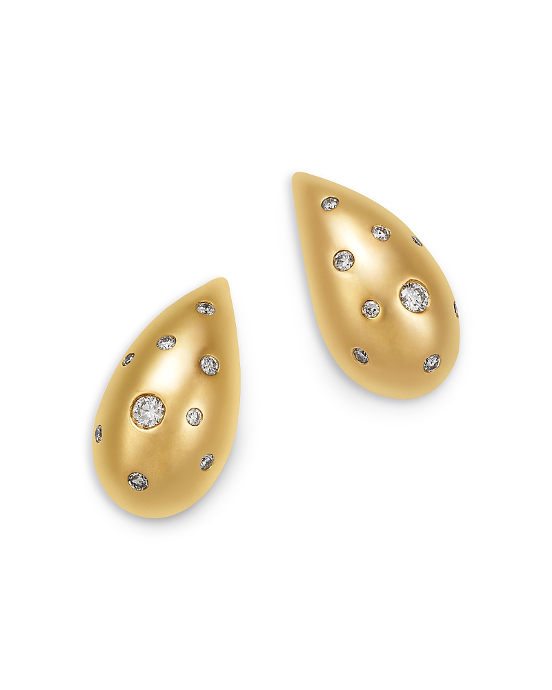 Bloomingdale's Fine Collection Diamond Puffy Scattered Earring in 14K Yellow Gold, 0.35 tcw