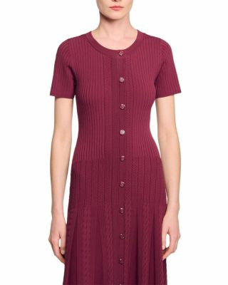 Short Sleeve Knit Maxi Dress