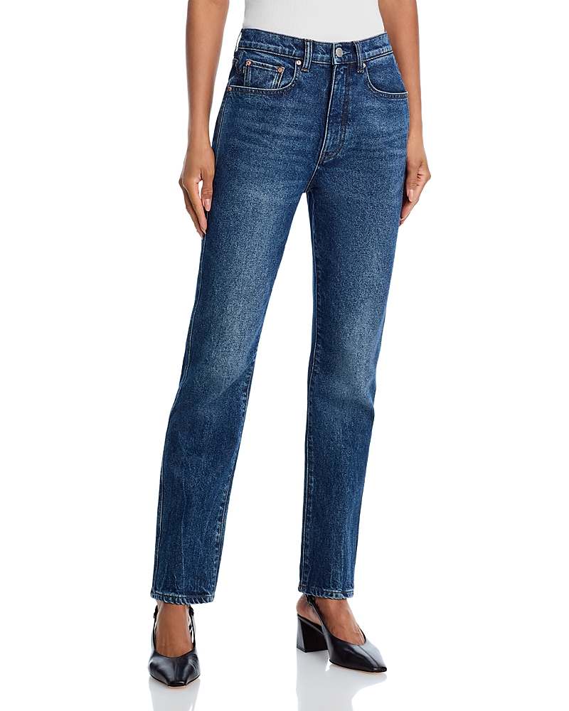 Dl1961 Kristy Cigarette Sculptsystem High Rise Jeans In Moon Lake In Blue