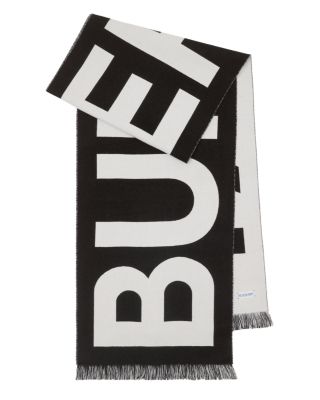 Burberry - Logo Organic Wool Jacquard Scarf