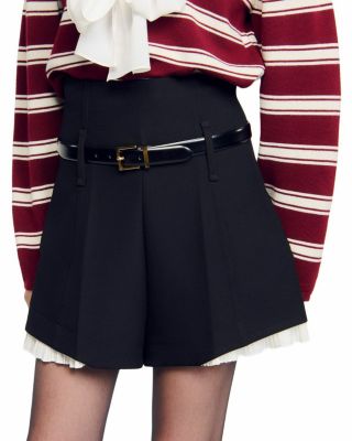 Tailored Ruffled Shorts