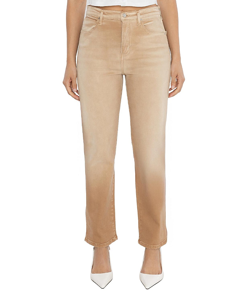 Rüdes Denim High Rise Tracy Straight Jean In Seasand