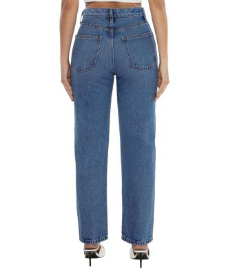 High Rise Tracy Straight Jean in Ocean Blue