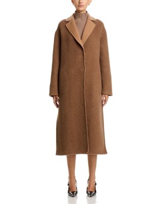 Wool Cashmere Soft Herringbone Coat